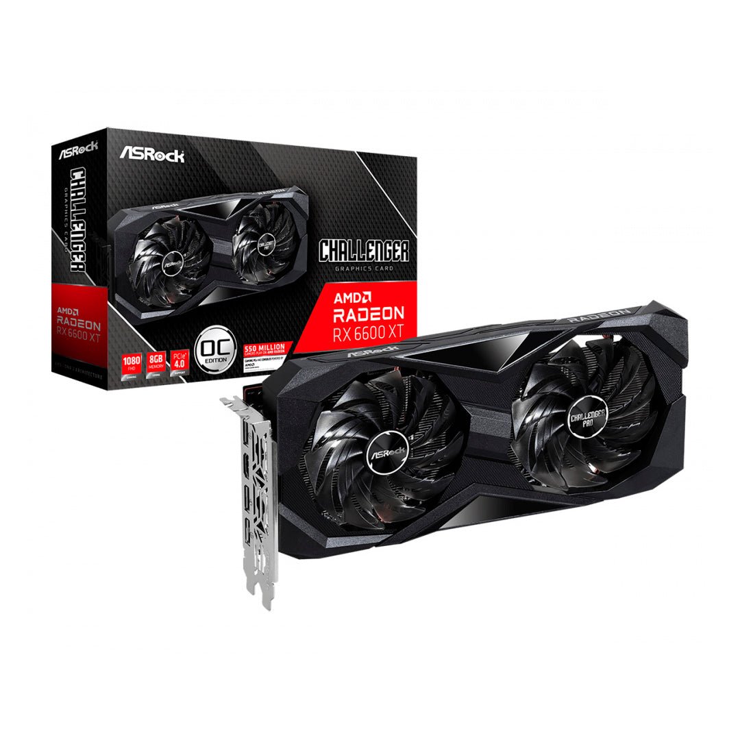 ASRock Tarjeta de Video Radeon RX 6600 XT Challenger D OC, 8GB, 128 - bit GDDR6, PCI Express 4.0 - GG GAMER STORE