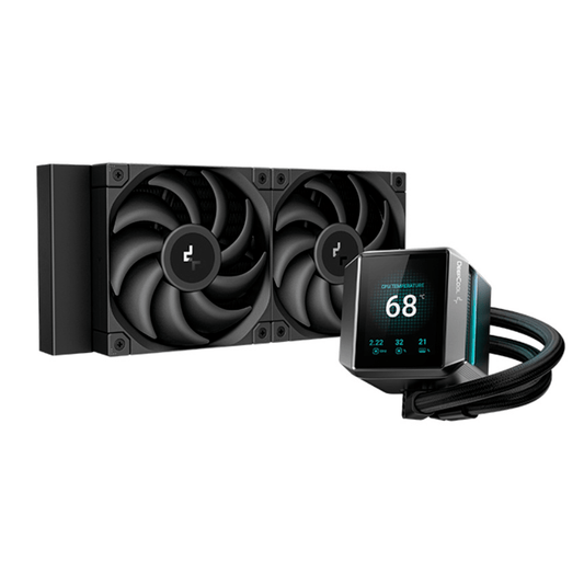 DeepCool MYSTIQUE 240 LX550 Enfriamiento Líquido para CPU, 2 x 120mm, 500 - 2150RPM, Negro - GG GAMER STORE