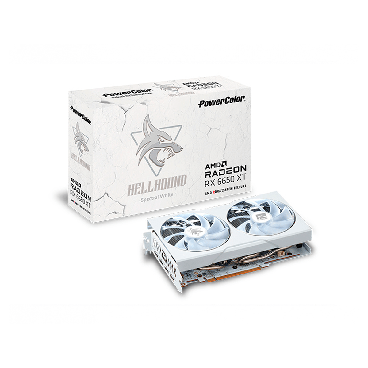 PowerColor Tarjeta de Video Hellhound Spectral White AMD Radeon RX 6650 XT OC, 8GB 128-bit GDDR6, PCI Express x8 4.0 - GG GAMER STORE