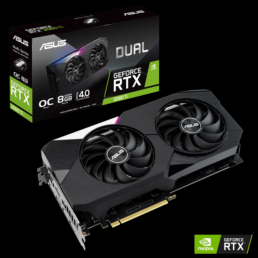 ASUS Tarjeta de Video Dual NVIDIA GeForce RTX 3060 Ti OC V2, LHR, 8GB 256-bit GDDR6, PCI Express 4.0 - GG GAMER STORE