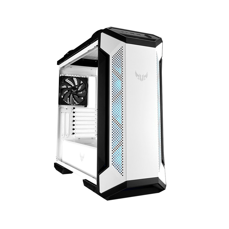 Asus TUF Gabinete GT501 con Ventana RGB, Midi Tower, ATX/EATX/micro ATX/Mini-ITX, USB 3.1, sin Fuente, Blanco - GG GAMER STORE