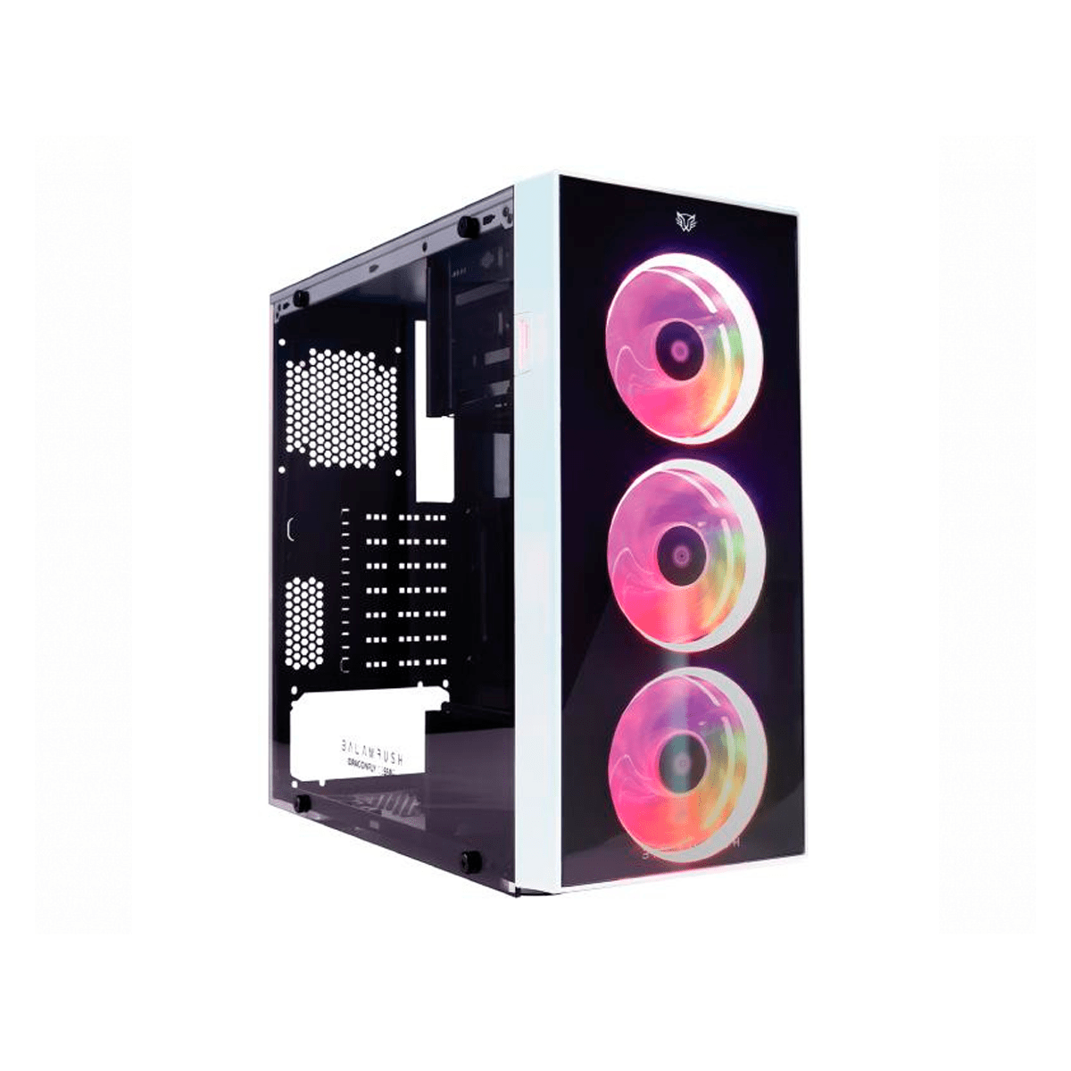 Balam Rush Gabinete DragonFly con Ventana, Midi-Tower, ATX/Micro ATX/Mini-ATX, USB 3.0, sin Fuente, Blanco - GG GAMER STORE