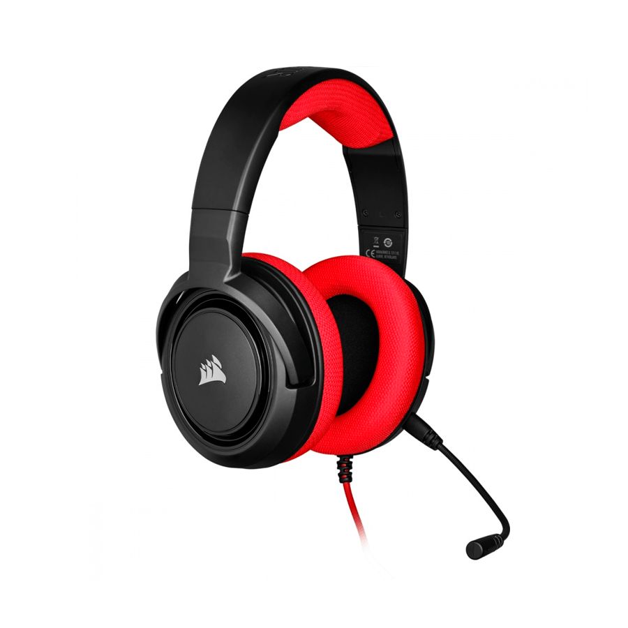 Corsair Audífonos Gamer HS35, Alámbrico, 1.1 Metros, 3.5mm - Rojo - GG GAMER STORE