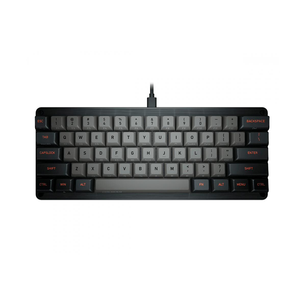 Cougar Teclado Mecánico Puri Mini 60% Switch Gateron Red, Alámbrico, Negro (Inglés) - GG GAMER STORE