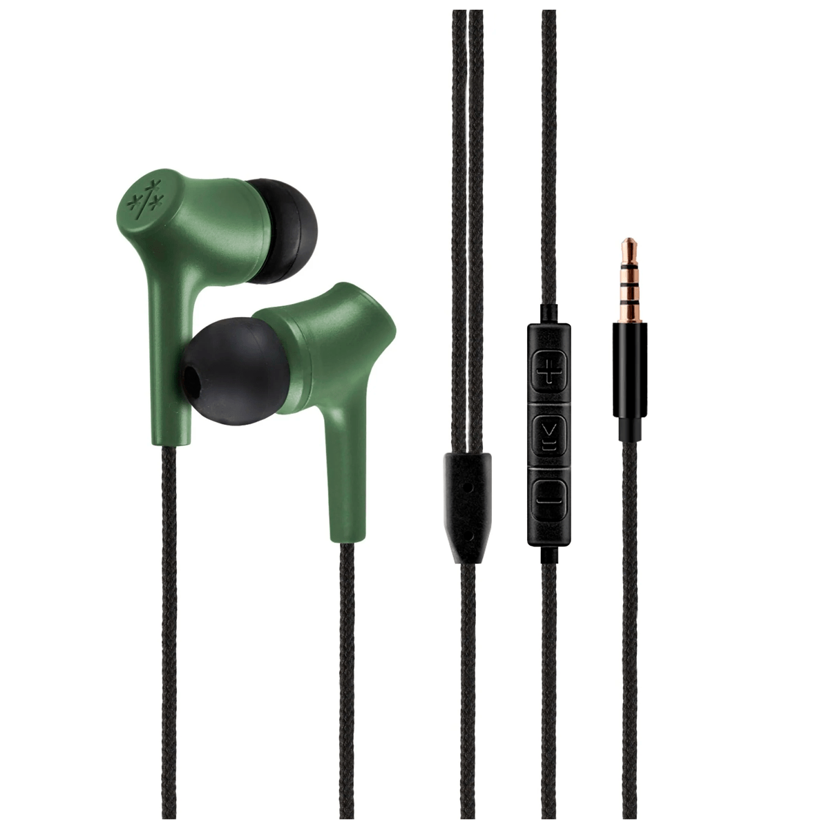 Hune Audífonos Intrauriculares con Micrófono Haya, Alámbrico, 1.2 Metros, 3.5mm, Bosque - GG GAMER STORE