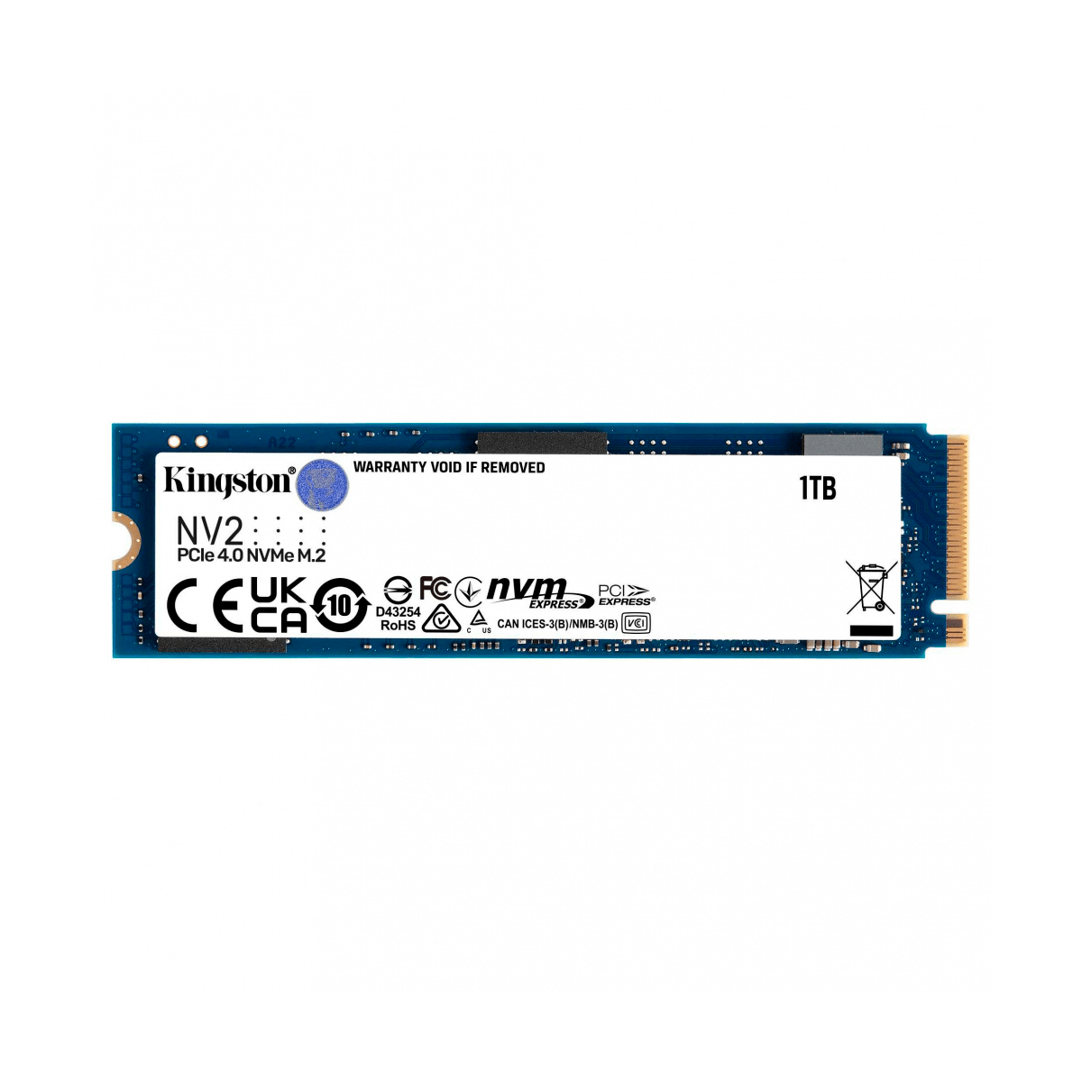 Kingston SSD NV2 NVMe, 1TB, PCI Express 4.0, M.2 - GG GAMER STORE