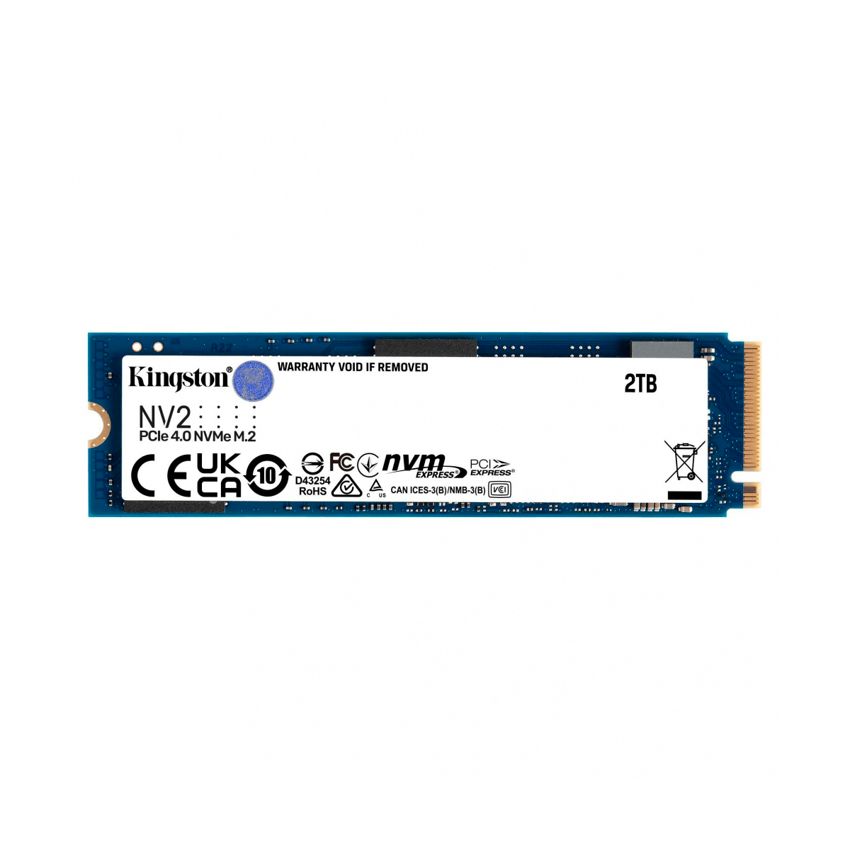 Kingston SSD NV2 NVMe, 2TB, PCI Express 4.0, M.2 - GG GAMER STORE