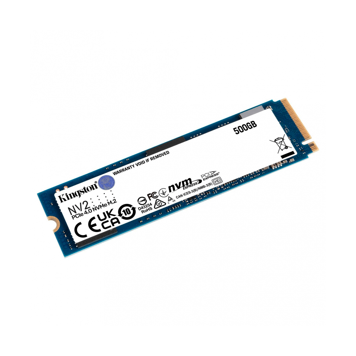 Kingston SSD NV2 NVMe, 500GB, PCI Express 4.0, M.2 - GG GAMER STORE