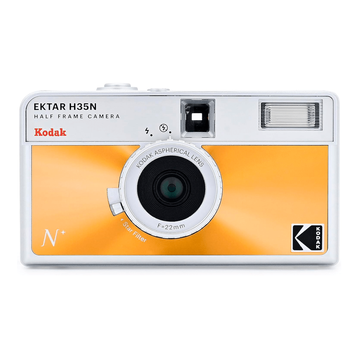 Kodak Ektar H35N Cámara Fotografica Analoga 35 mm Reutilizable Naranja - GG GAMER STORE