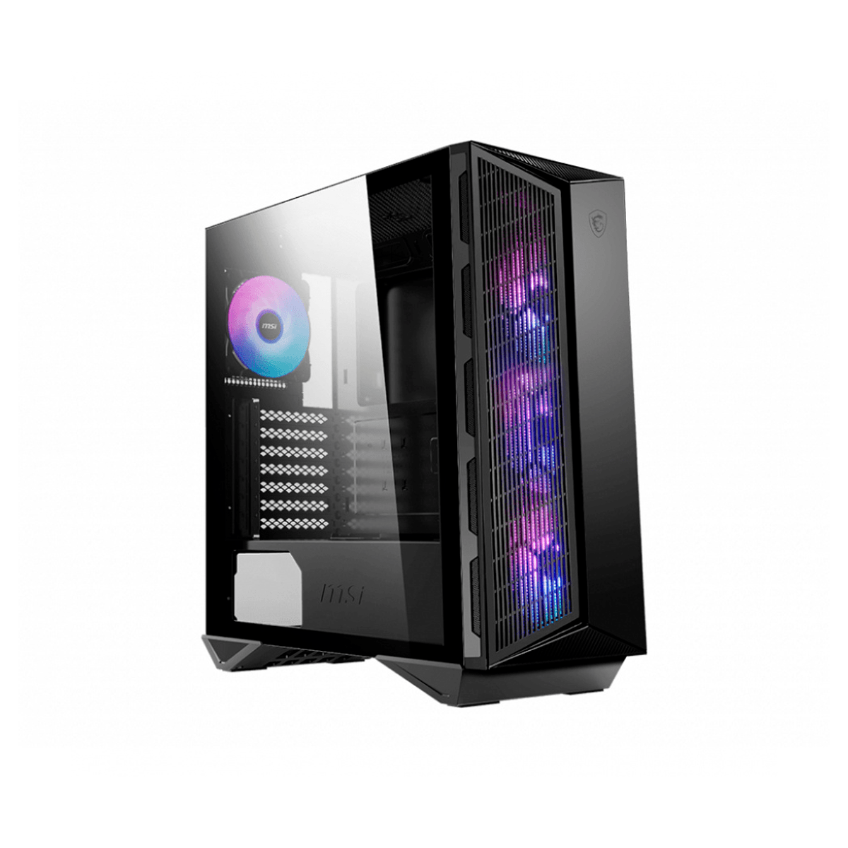 MSI Gabinete MPG GUNGNIR 111R con Ventana ARGB, Midi-Tower, ATX/Micro-ATX/Mini-ITX, USB 3.0, sin Fuente, 4 Ventiladores ARGB Instalados, Negro - GG GAMER STORE