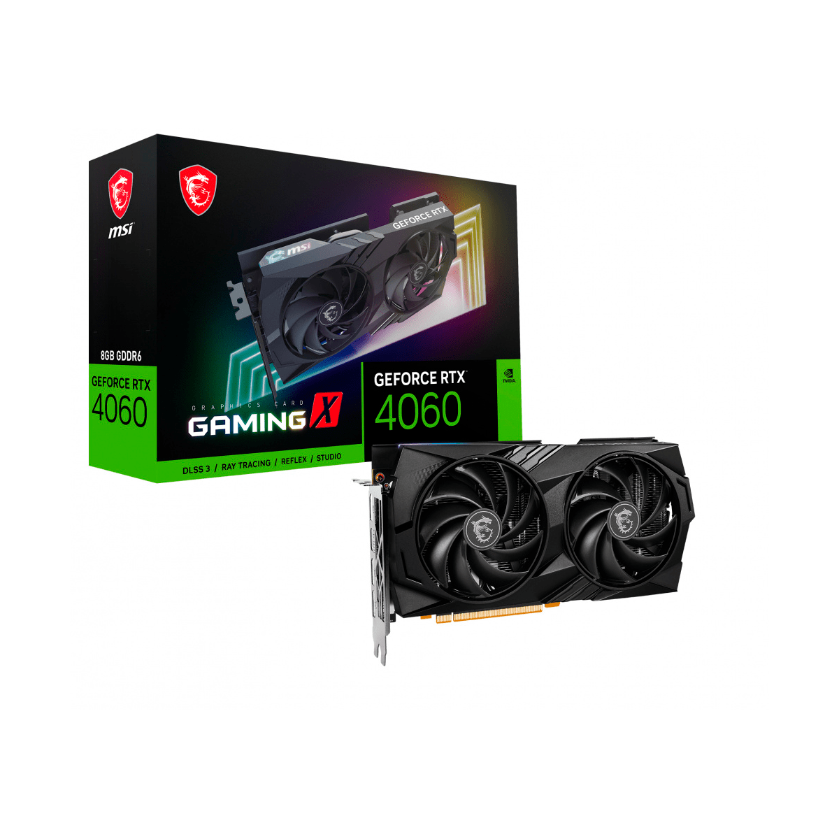 MSI Tarjeta de Video NVIDIA RTX 4060 GAMING X 8G - GG GAMER STORE