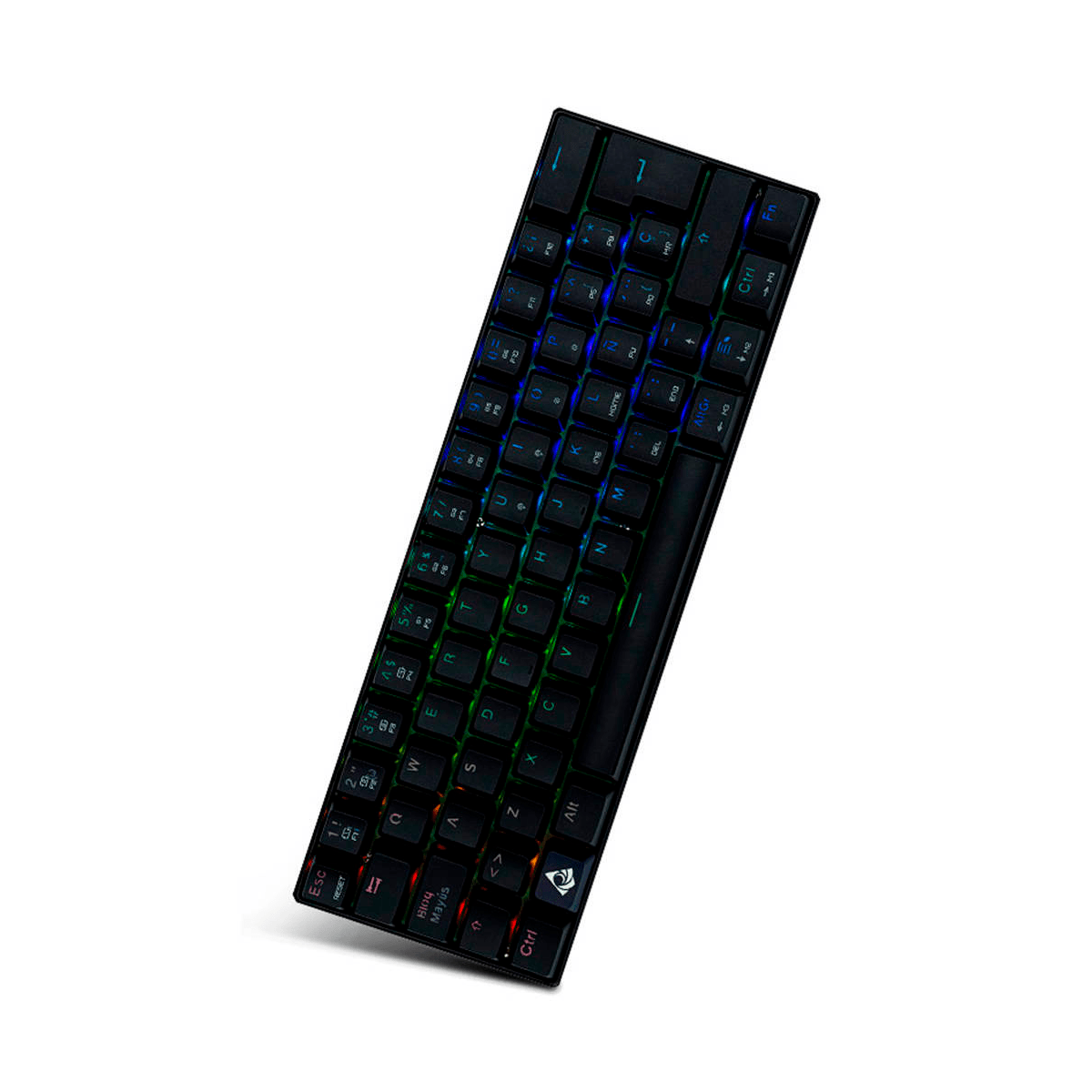 Munfrost Teclado Mecánico Dark Moon ARGB 60%, Switch Blue - GG GAMER STORE