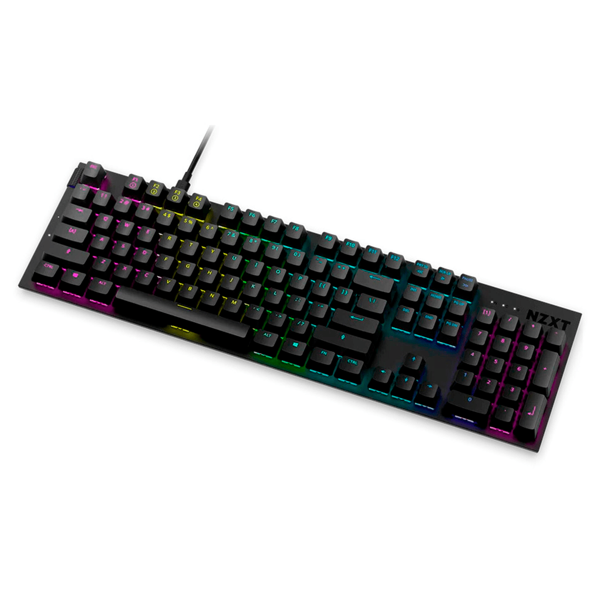 NZXT Teclado Mecanico Function Aalámbrico Inglés RGB Negro - GG GAMER STORE