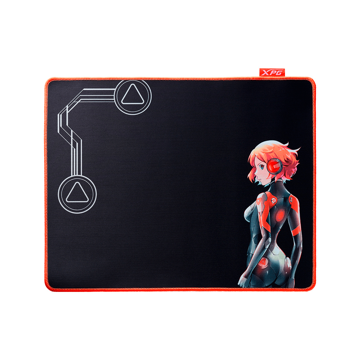 XPG Mousepad Gamer Battleground L Edición Mera, 42cm x 33cm, Negro/Naranja - GG GAMER STORE